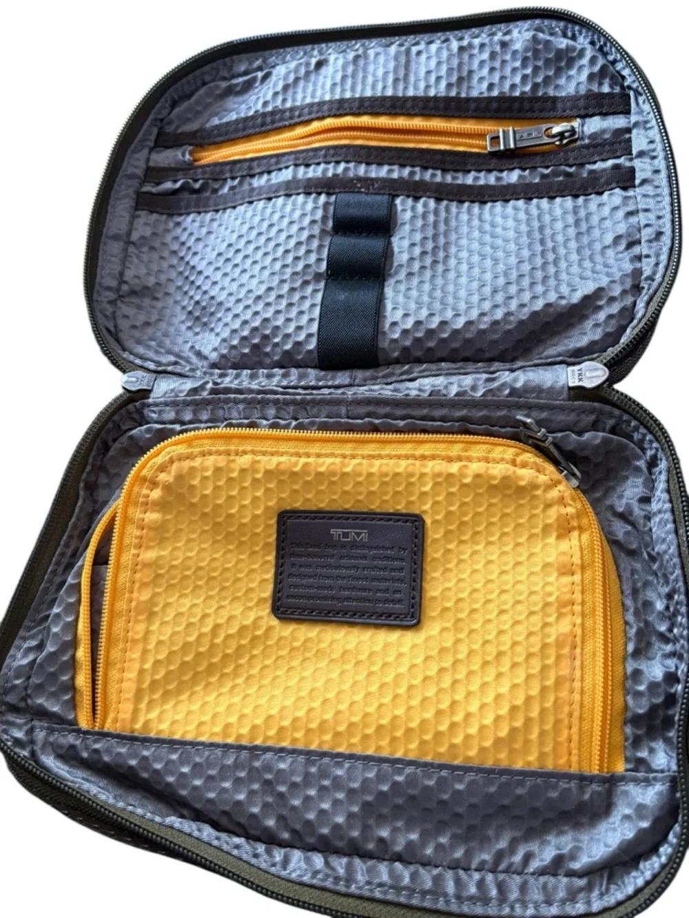 Tumi Olive Green Travel dopp kit